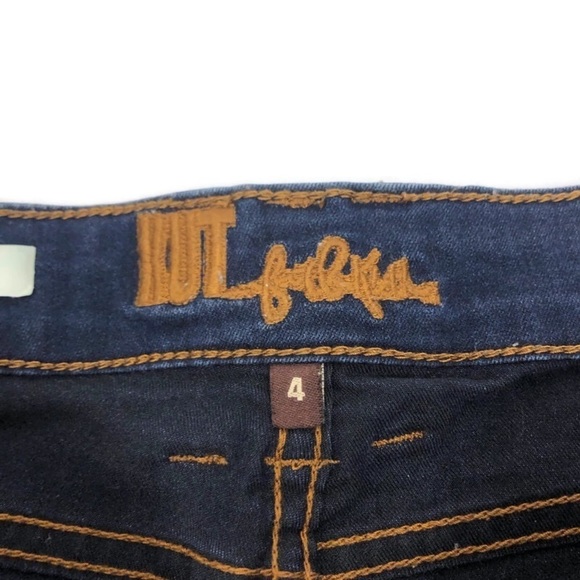 KUT From The Kloth Nicole High Rise Dark Wash Bootcut Blue Denim Jeans - Picture 9 of 12